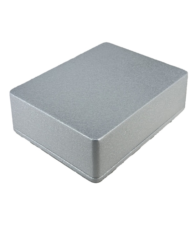 	1590BB Aluminum Enclosure 119x94x33mm Metallic Silver water texture