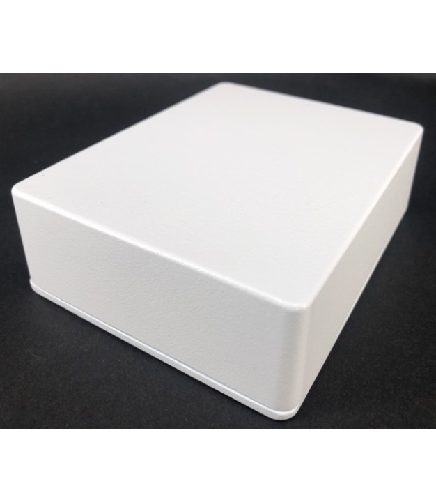 1590BB Style Aluminum Diecast Enclosure MATTE WHITE SAND TEXTURE