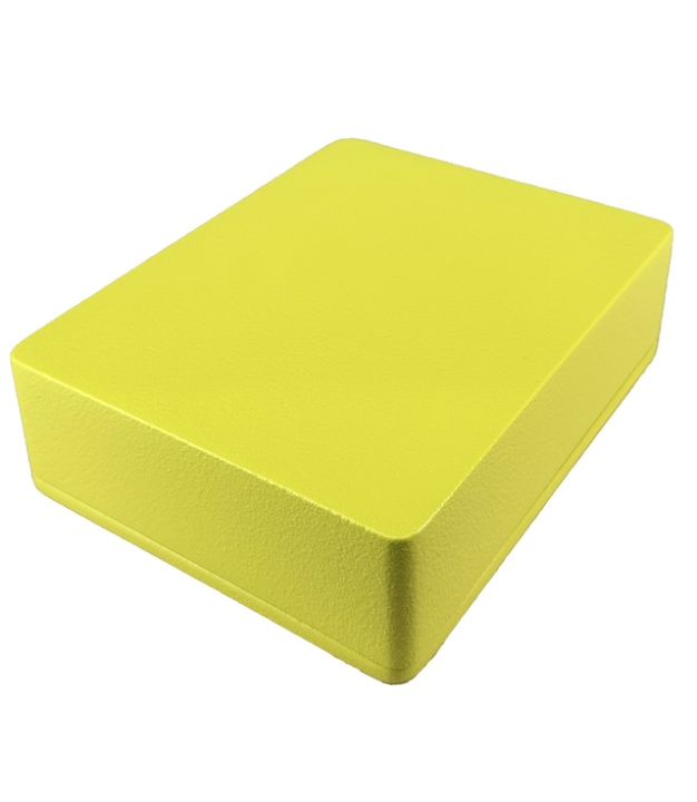 	1590BB Aluminum Enclosure 119x94x33mm Sulphur Yellow sand texture