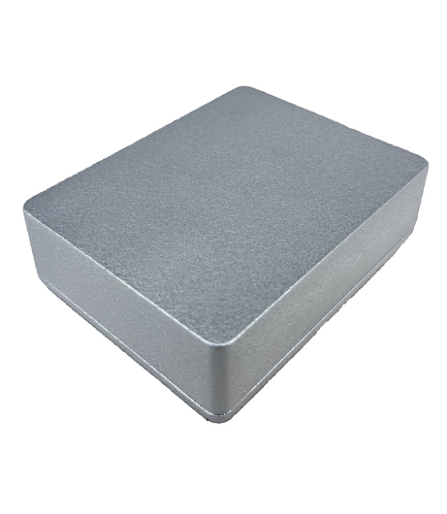 1590BB Aluminum Enclosure 119x94x33mm Metallic Silver water texture