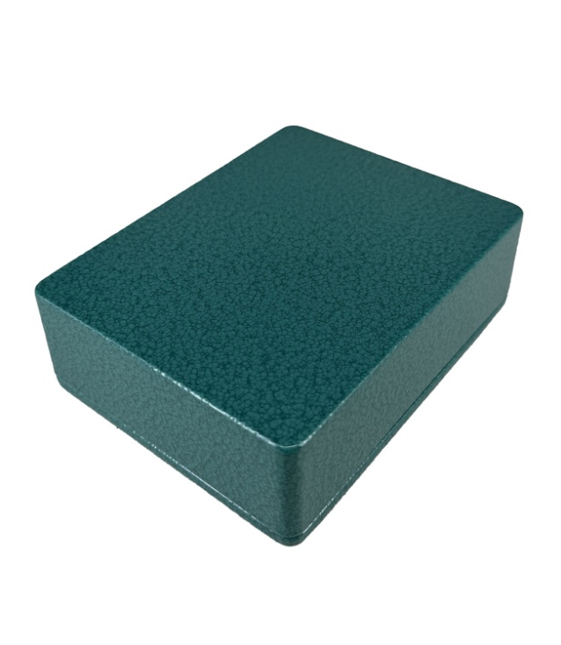 1590BB Style Aluminum Diecast Enclosure Emerald Green Hammer