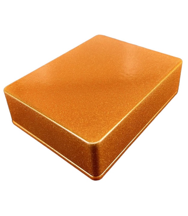 1590BB Style Aluminum Diecast Enclosure METALLIC CANDY ORANGE