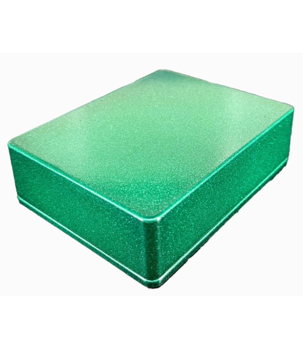 1590BB Style Aluminum Diecast Enclosure METALLIC CANDY GREEN