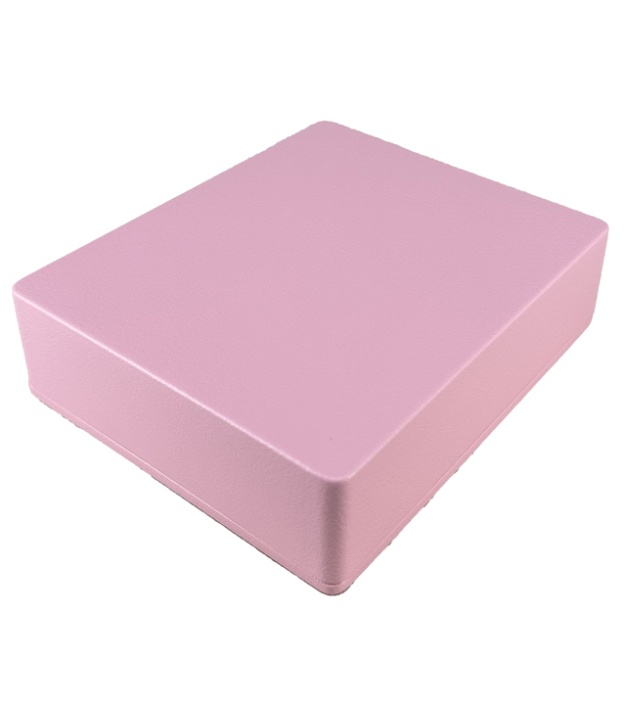 1590BB Style Aluminum Diecast Enclosure Matte Pink Sand Texture