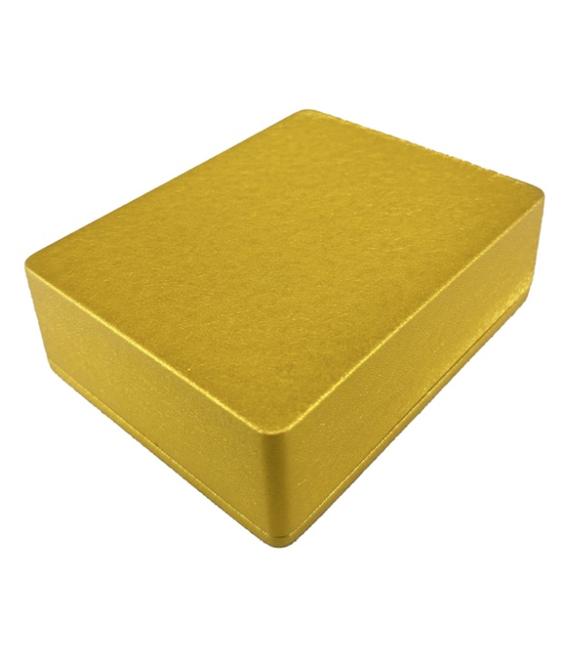 1590BB2 Aluminum Enclosure 120x94x38mm Metallic Golden water texture
