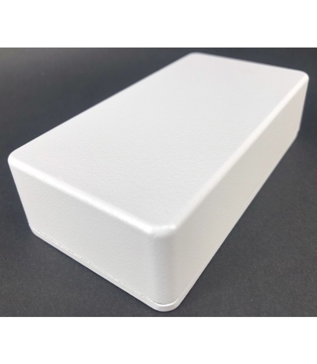 1590B Style Aluminum Diecast Enclosure MATTE WHITE SAND TEXTURE