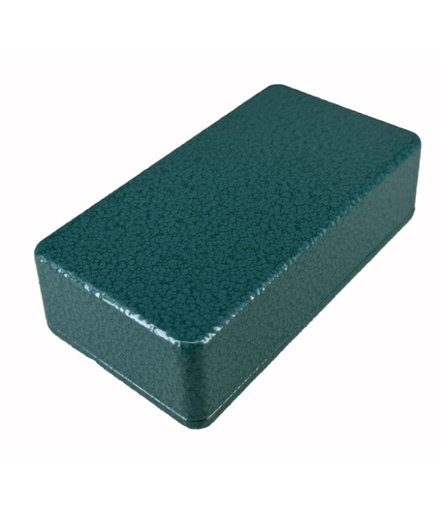 1590B Style Aluminum Diecast Enclosure Emerald Green Hammer