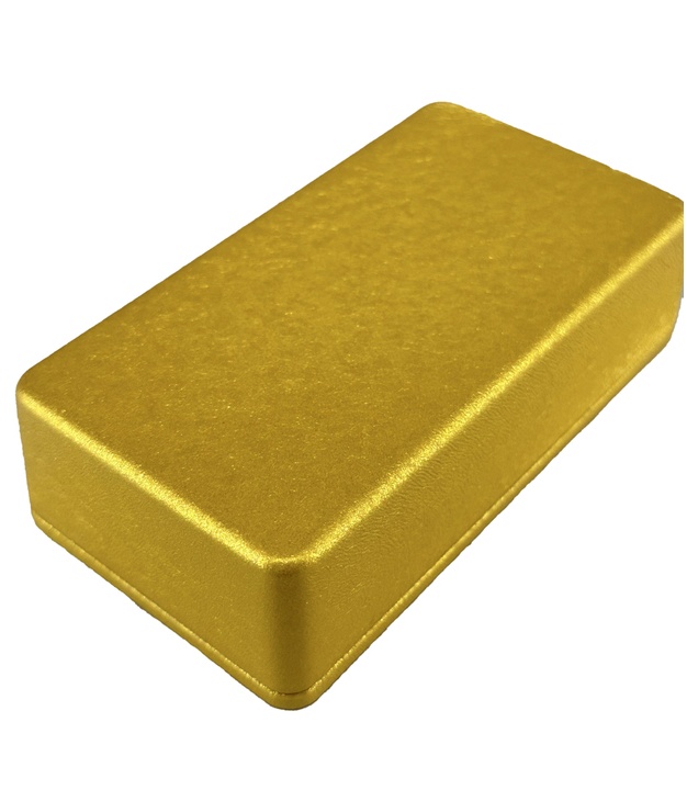 1590B Aluminum Enclosure 112x60x31mm Metallic Golden water texture