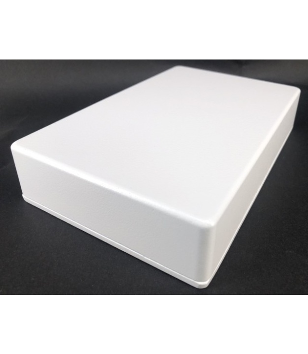 1590DD Style Aluminum Diecast Enclosure MATTE WHITE SAND TEXTURE