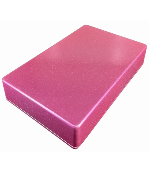 1590DD Style Aluminum Diecast Enclosure METALLIC CANDY PINK