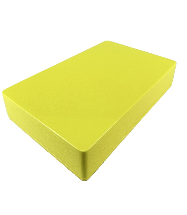 1590DD Aluminum Enclosure 188×119×37.5mm Sulphur Yellow sand texture