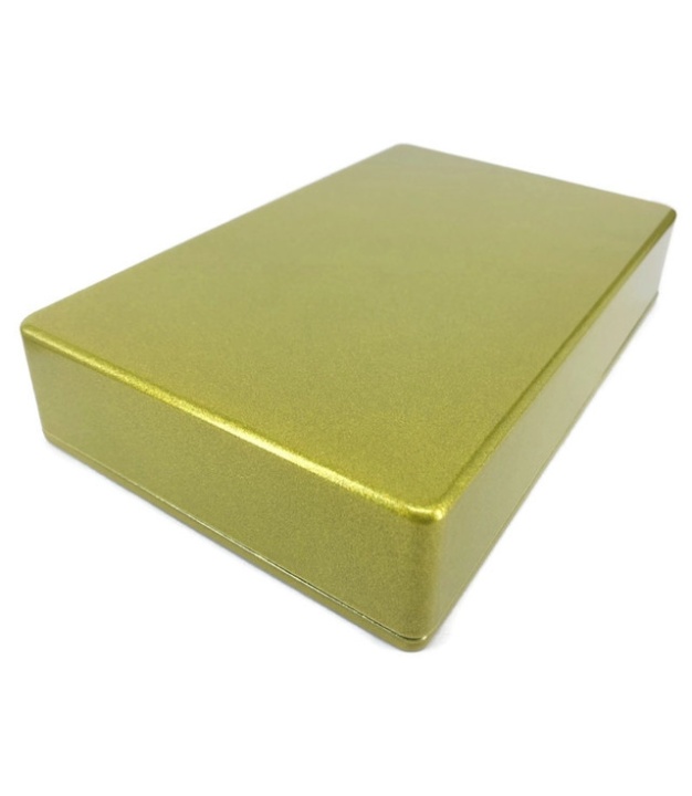 1590DD Style Aluminum Diecast Enclosure METALLIC DARK GOLD
