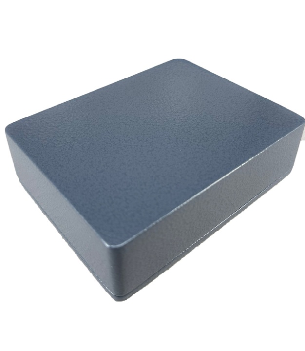 1590XX Style Aluminum Diecast Enclosure Matte Gray Hammer