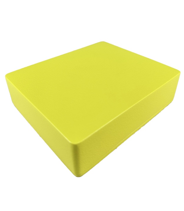 1590XX Aluminum Enclosure 145×121×39.5mm Sulphur Yellow sand texture
