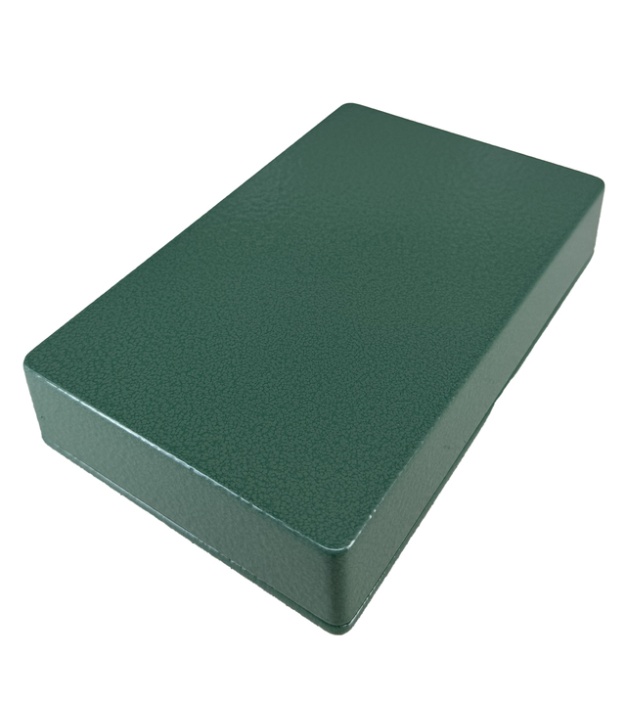 1590DD Style Aluminum Diecast Enclosure Olive green Hammer