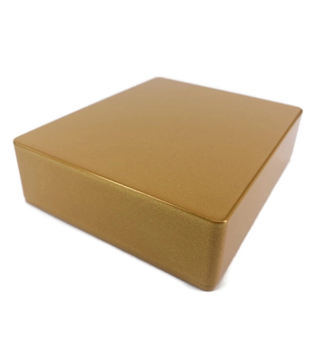 1590XX Style Aluminum Diecast Enclosure METALLIC DARK GOLD