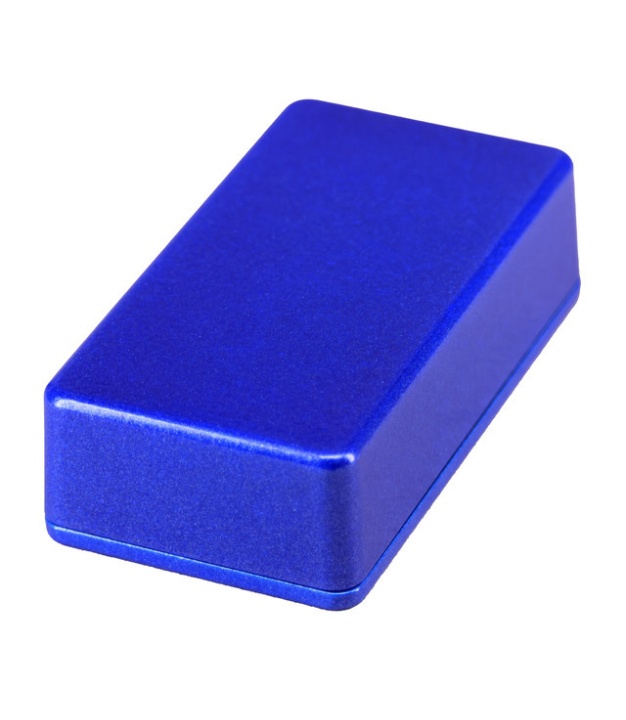 1590B Style Aluminum Diecast Enclosure METALLIC CANDY BLUE