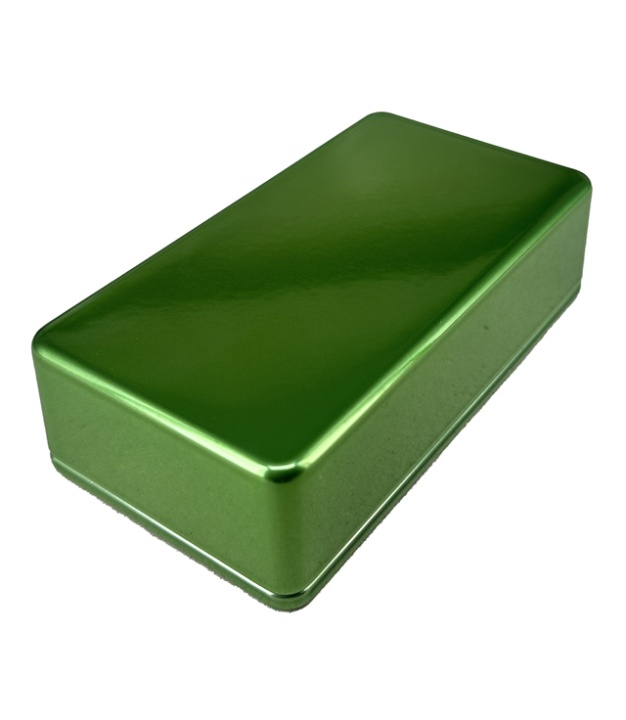 	1590B Aluminum Enclosure 112x60x31mm Chrome green