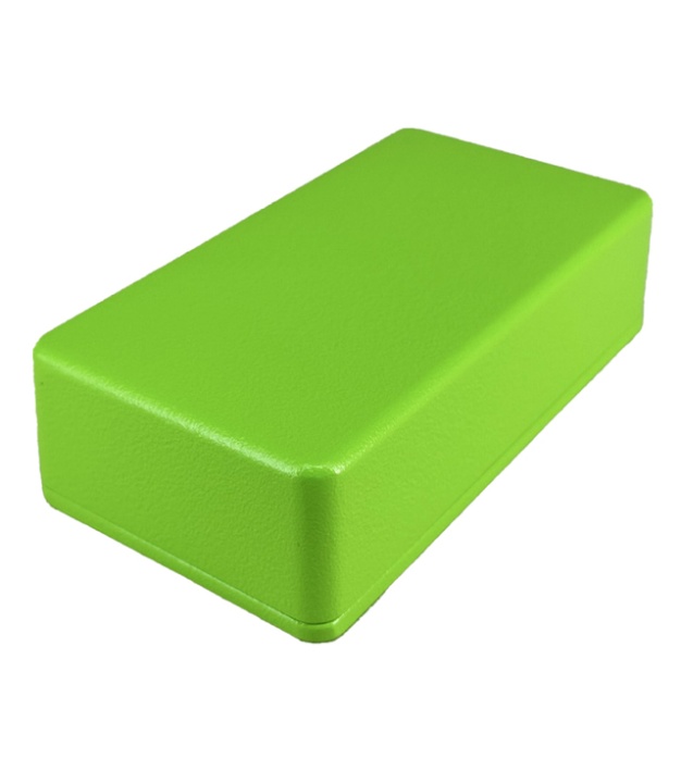 1590B Style Aluminum Diecast Enclosure Matte Green Sand Texture