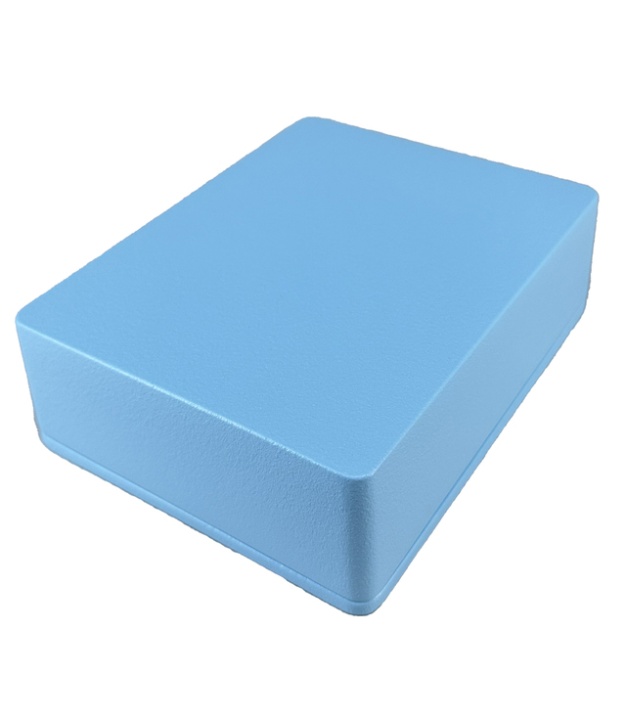 1590BB2 Aluminum Enclosure 120x94x38mm Matte Sky Blue Sand Texture