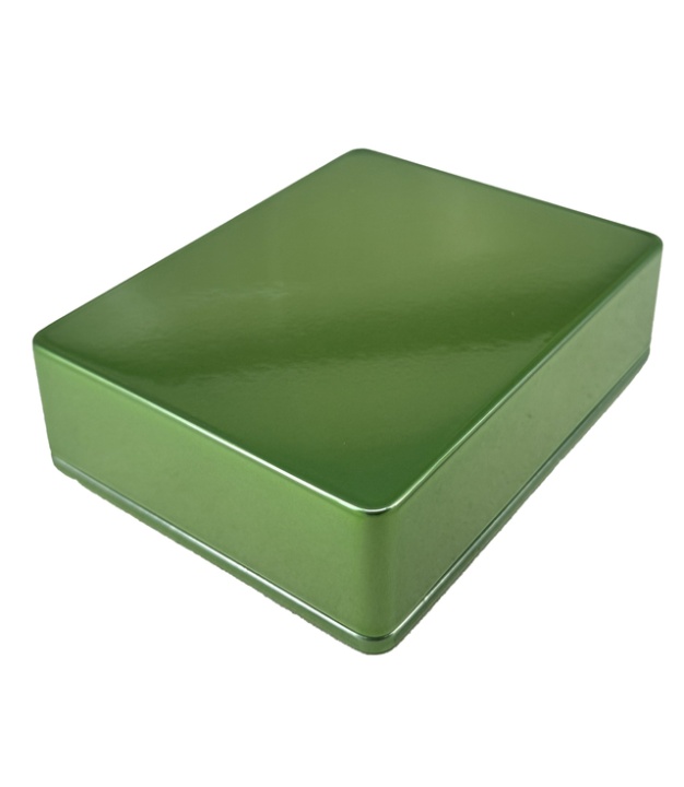 1590BB2 Aluminum Enclosure 120x94x38mm Chrome green