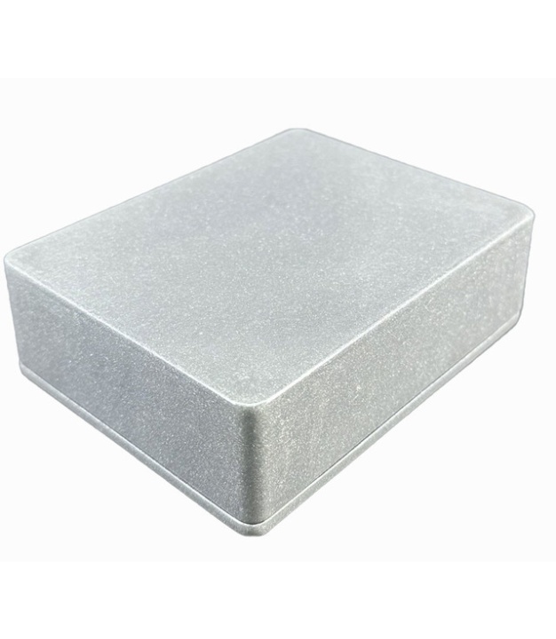 1590BB Style Aluminum Diecast Enclosure METALLIC CLEAR