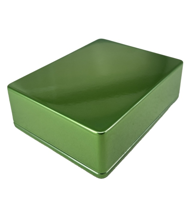 	1590BB Aluminum Enclosure 119x94x33mm Chrome green