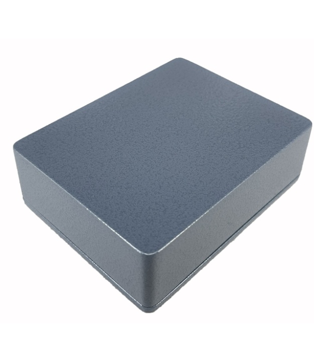 1590BB Style Aluminum Diecast Enclosure Matte Gray Hammer