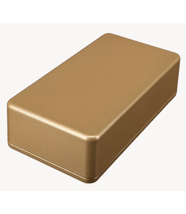 1590B Style Aluminum Diecast Enclosure METALLIC DARK CHAMPAGNE