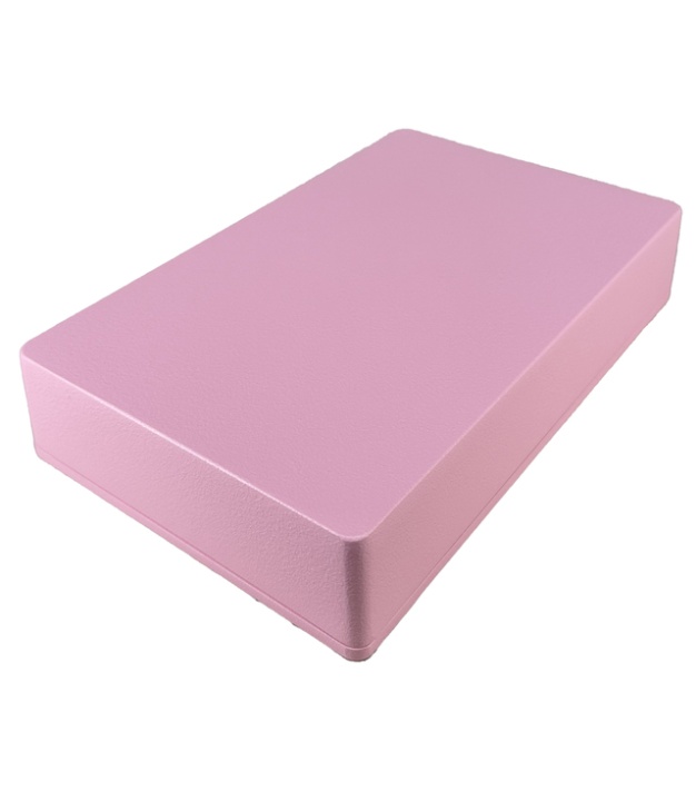 	1590DD Aluminum Enclosure 188×119×37.5mm Matte Pink Sand Texture