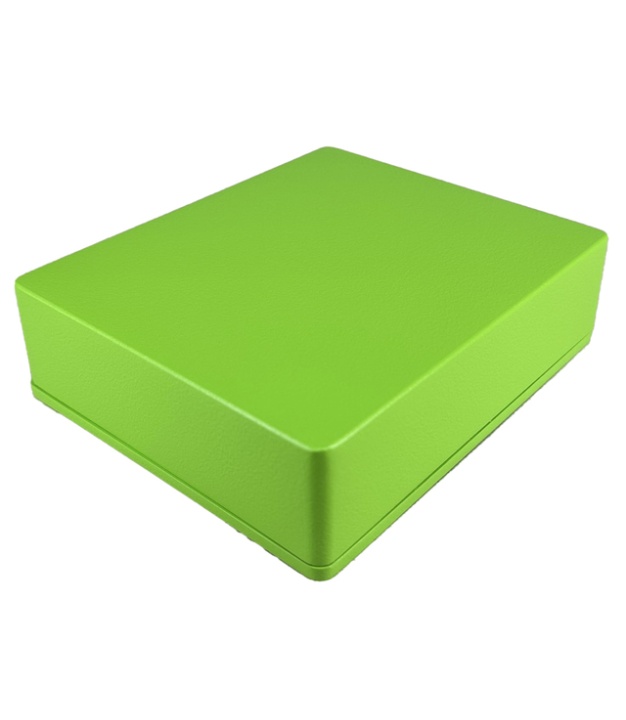 1590XX Aluminum Enclosure 145×121×39.5mm Matte Green Sand Texture