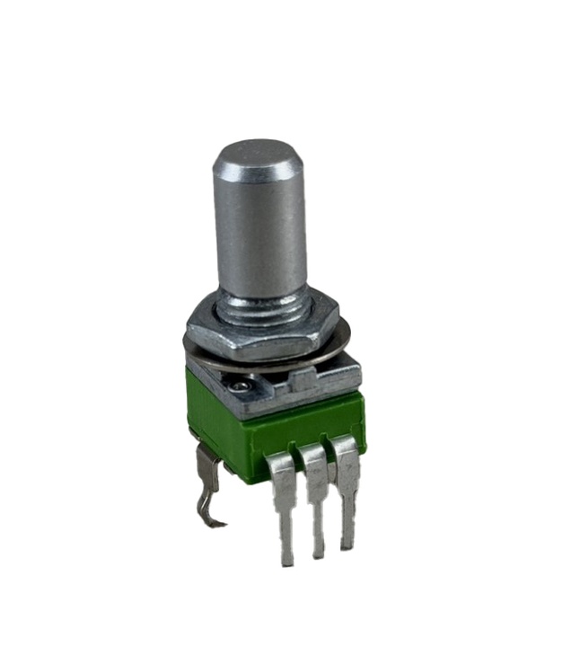 100K OHM Linear Taper Potentiometer Round Shaft PCB 9mm with Center detent