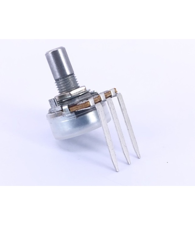 1K OHM Logarithmic Taper Potentiometer PCB Mount Round Shaft Dia: 6.35mm