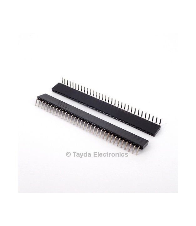 32 Pin 2.54mm Single Row Right Angle Female Pin Header