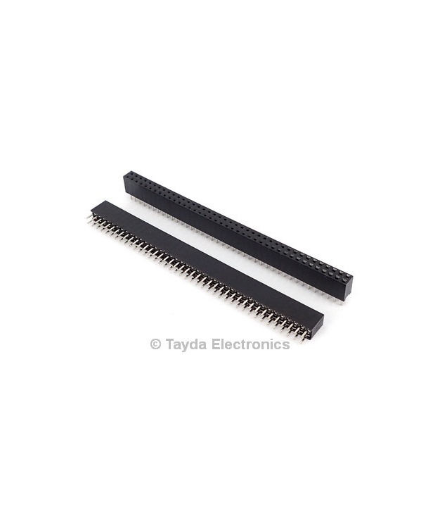 2x40 Pin 2.54mm Double Row Female Pin Header