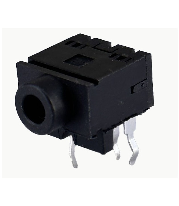 3.5mm Black Color Earphone Stereo Phone Jack