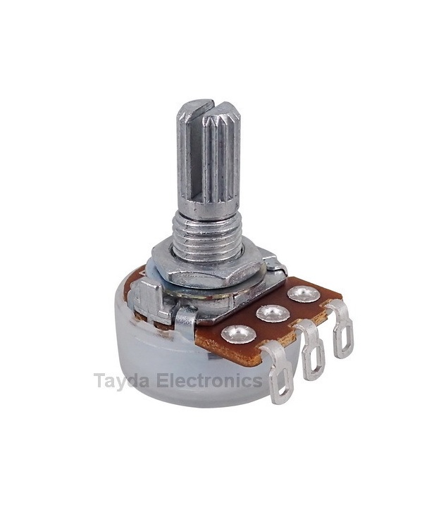 20K OHM Logarithmic Taper Potentiometer with Solder Lugs