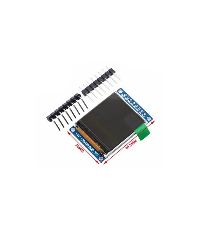 1.44 inch RGB Character TFT Display Module 8Pins