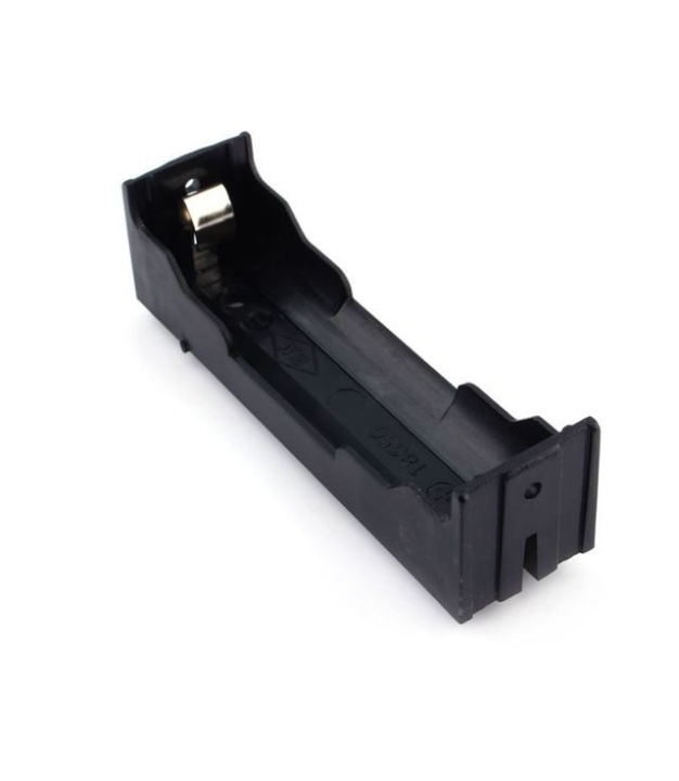 1x18650 Lithium Battery Holder Case Black 3.7V