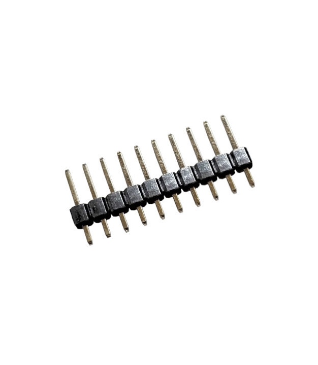 10 Pin 2.54mm Single Row Pin Header Strip