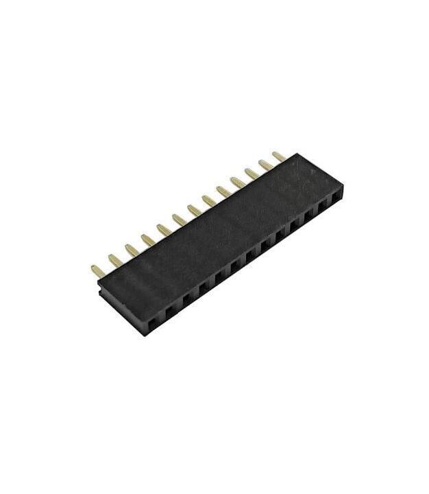 13 Pin 2.54mm Single Row Female Pin Header