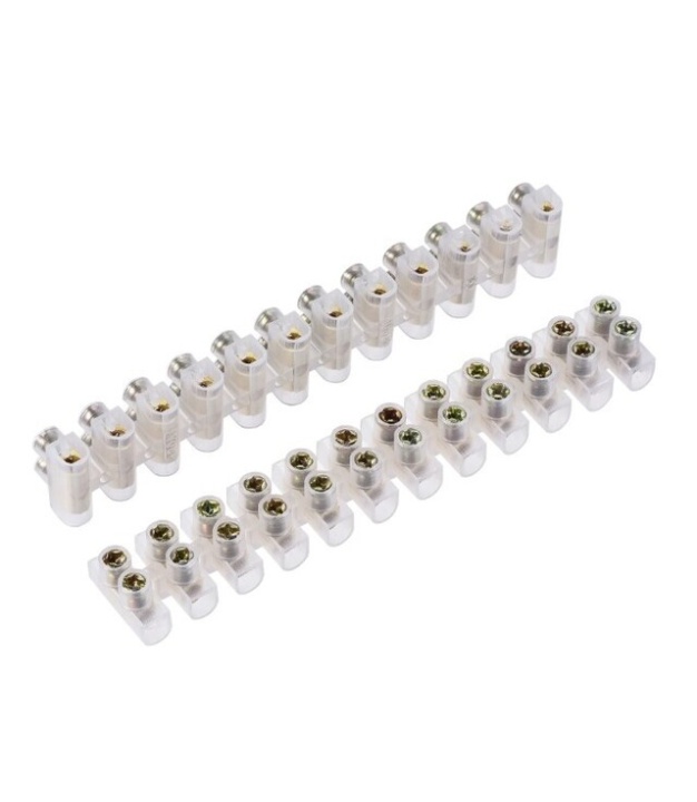 12 Way 20A 380V Barrier Screw Terminal Block Wire Connector Strip 