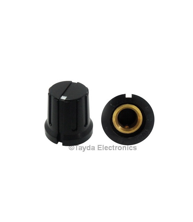 KN8F Black Knob 16x15mm
