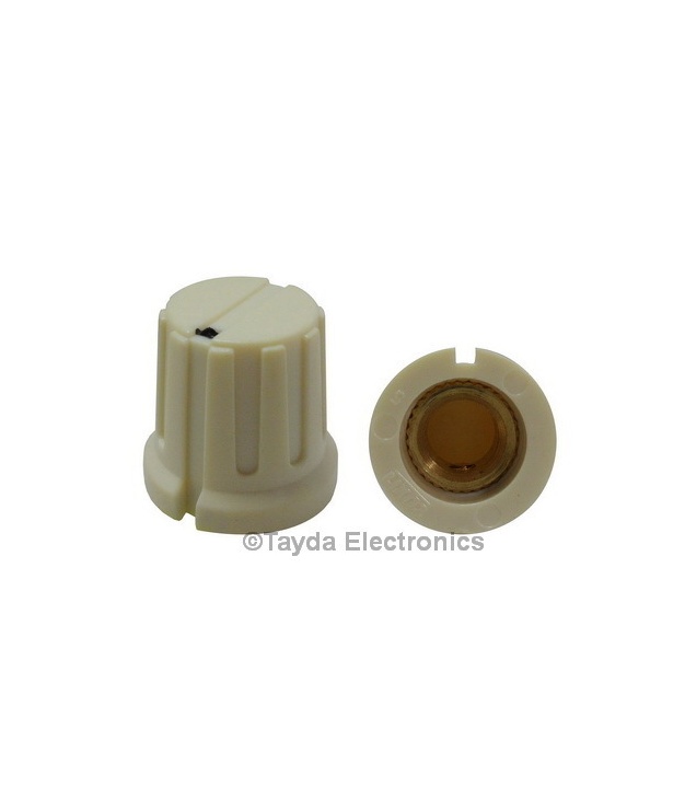 KN8F Cream Knob 16x15mm