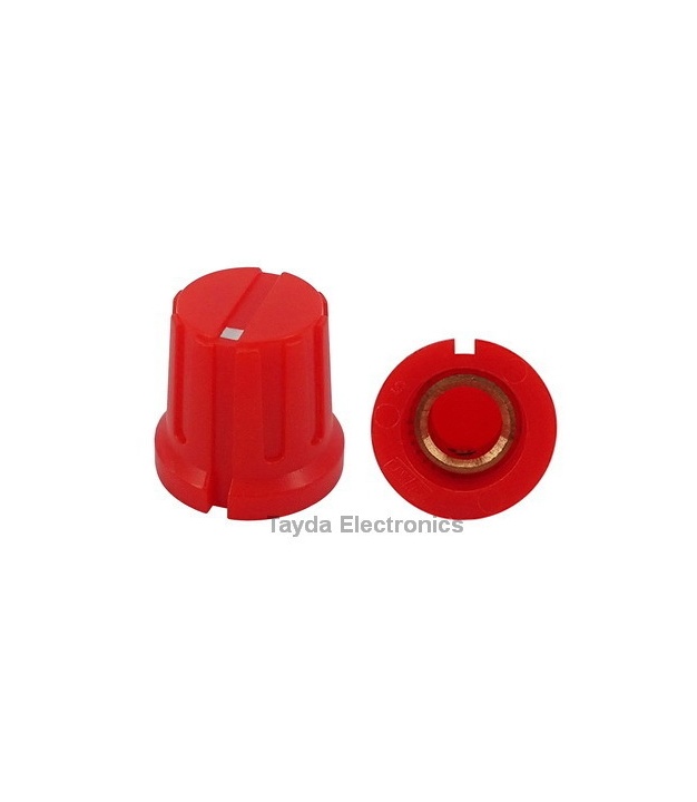 KN8F Red Knob 16x15mm