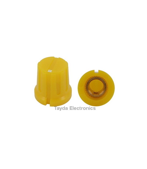 KN8F Yellow Knob 16x15mm