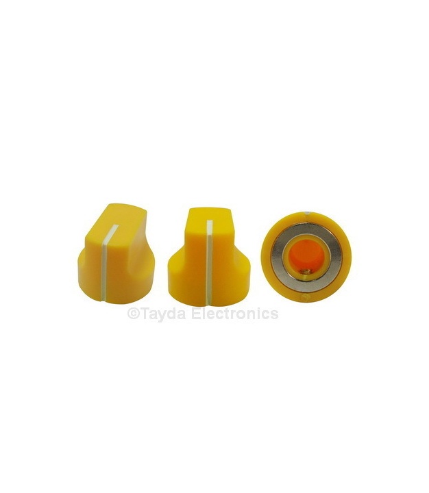 KN1611 ABS Yellow Knob 17x15mm
