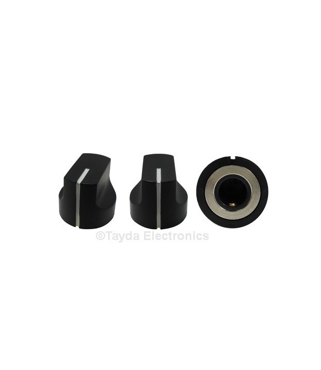 KN1611 ABS Black Knob 17x15mm