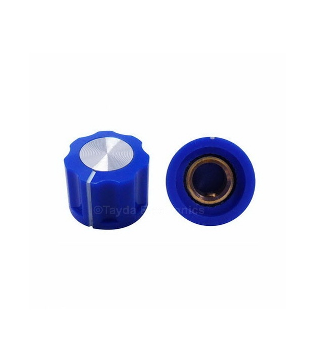 KN1360 ABS Fluted Blue Knob 16x12mm