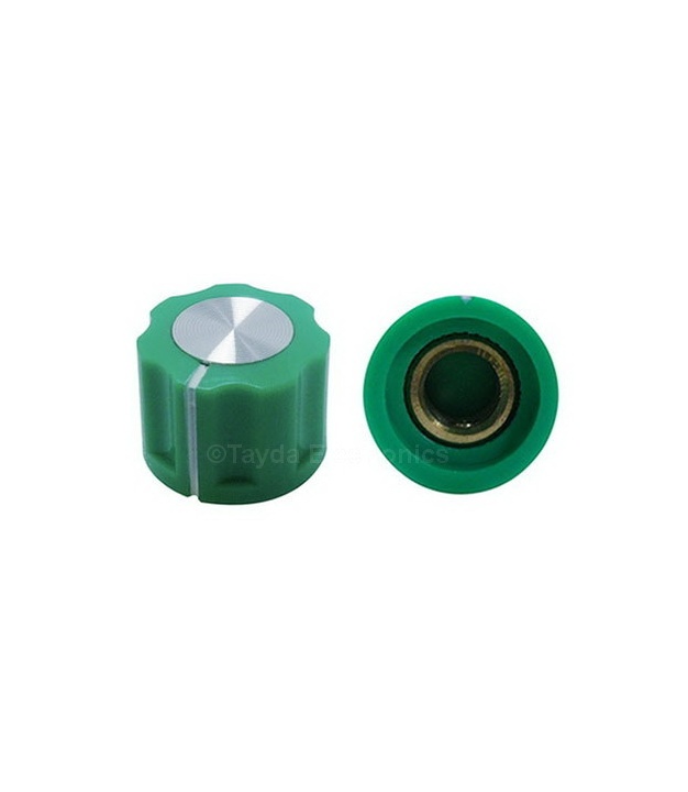 KN1360 ABS Fluted Green Knob 16x12mm